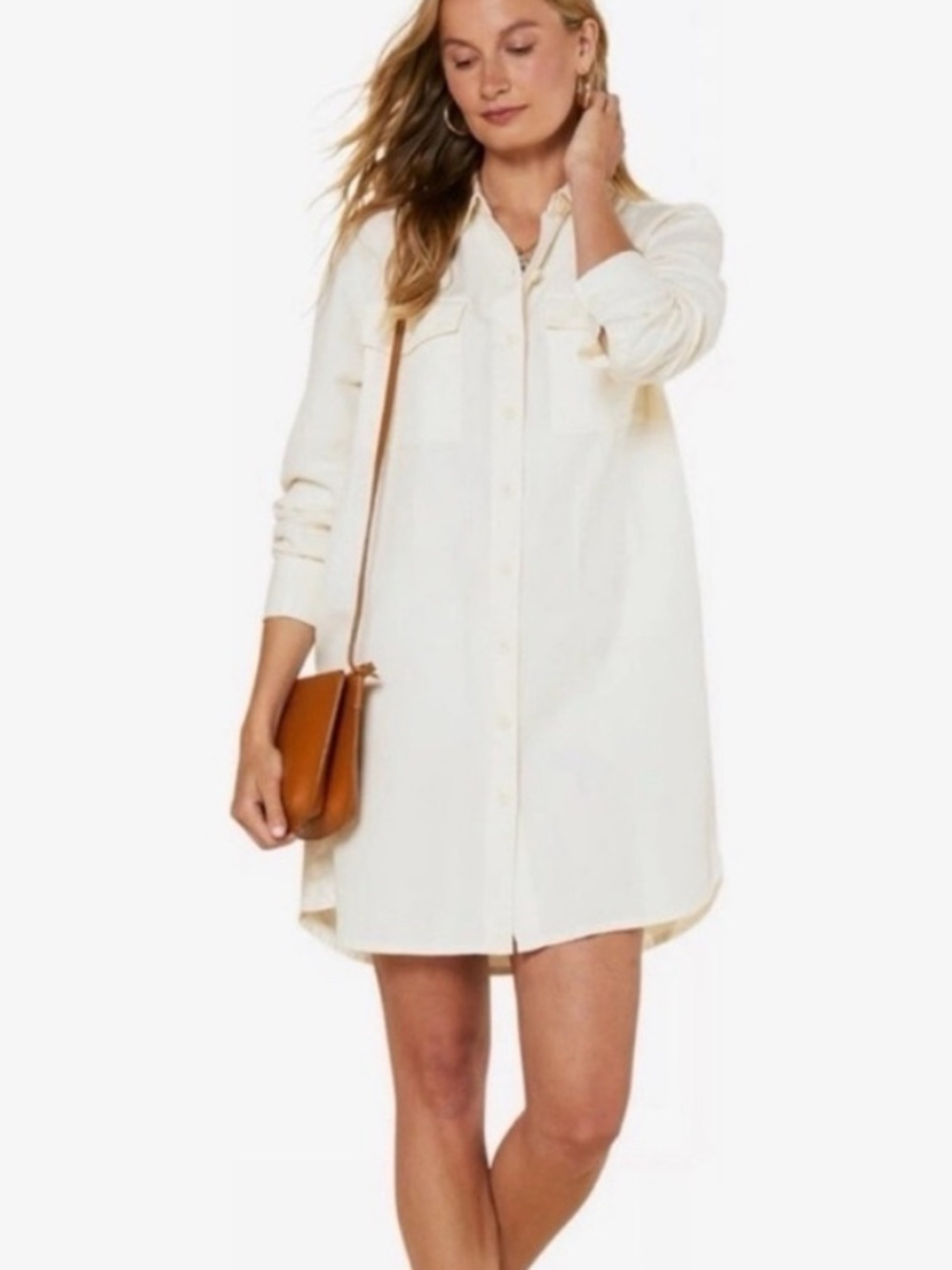 Outerknown button down shirtdress M